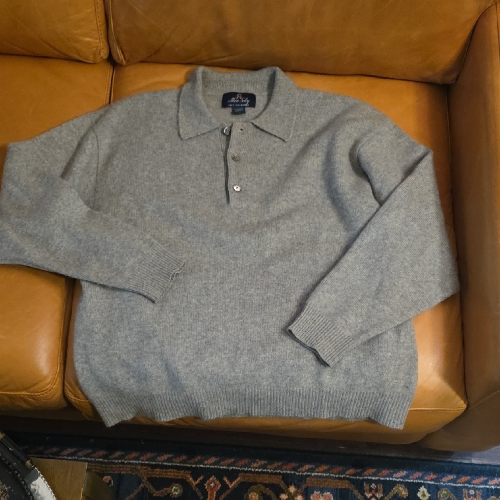 Allen Solly Cashmere Sweater in Gray